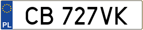 Trailer License Plate